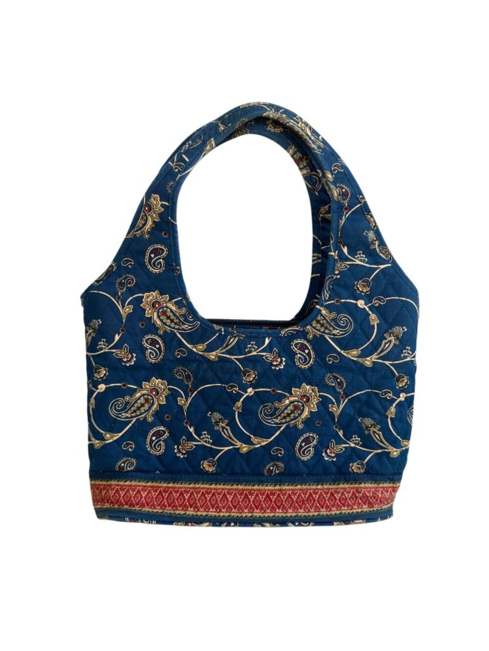 AMERICANA BY SHARIF Blue Floral Fabric Bucket Bag - Picture 7 of 11